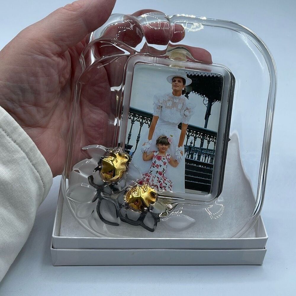 Fifth Avenue Crystal picture frame. Picture size 2.5” x 3.5”